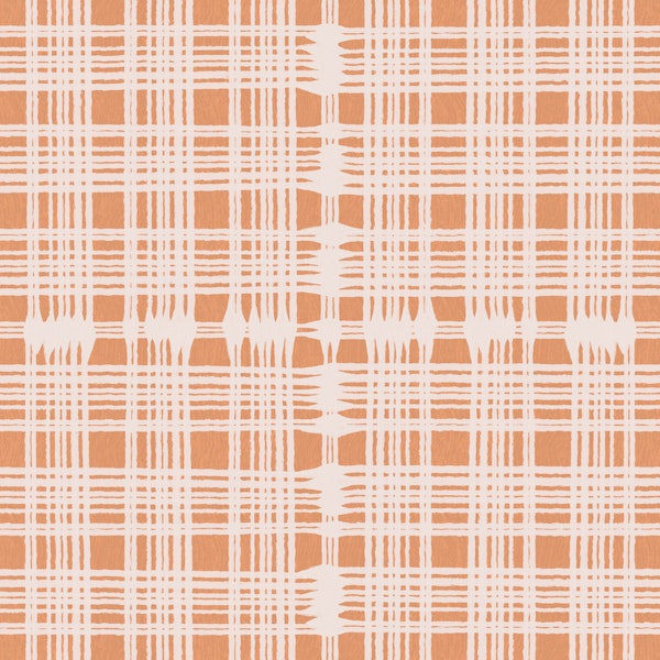 soft apricot plaid grid texture