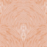 soft apricot arch geometric texture tapete