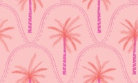 Large Tropical Boho Palms in Blush Pink wallpaper