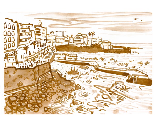 Tenerife coastal line