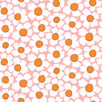 Retro Daisies on Blush Pink tapet