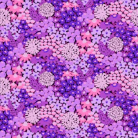 Violet Blossom Boho Wildflower Garden wallpaper