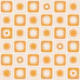 Playful Sun Rays Grid yellow
