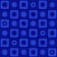 Playful Sun Rays Grid navy