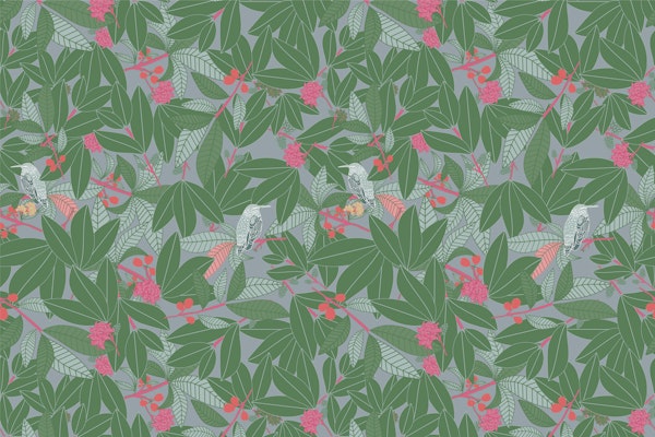 Minimalist Foliage In Green