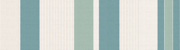 Sashiko Stripes Cream Mint Blue