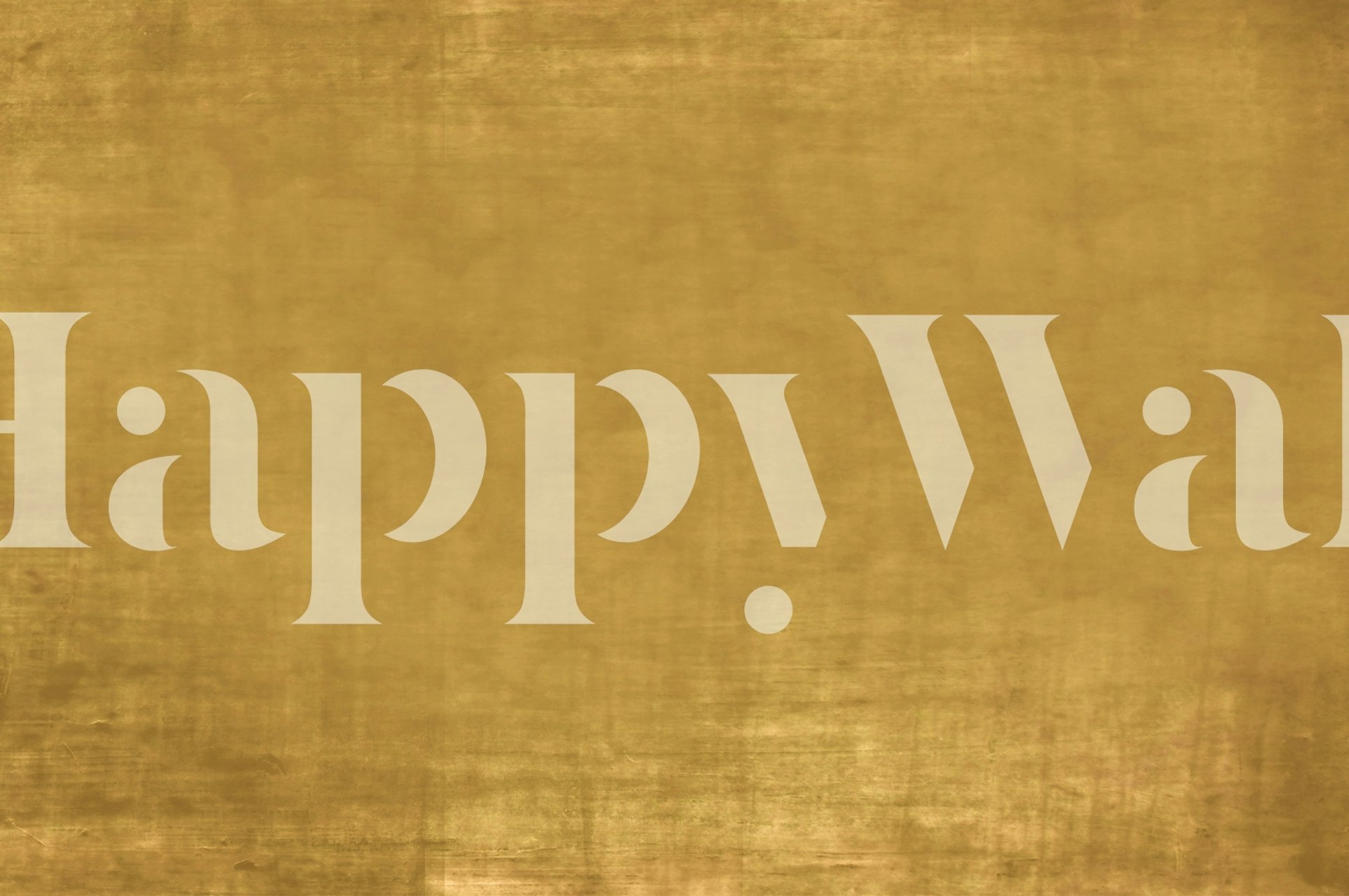 Soft sky golden yellow tapet într-o cameră.