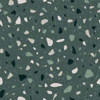Dark Green Terrazzo Stone Pattern L tapet