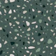 Dark Green Terrazzo Stone Pattern L