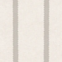 Wavy stripes cream brown linen texture wallpaper