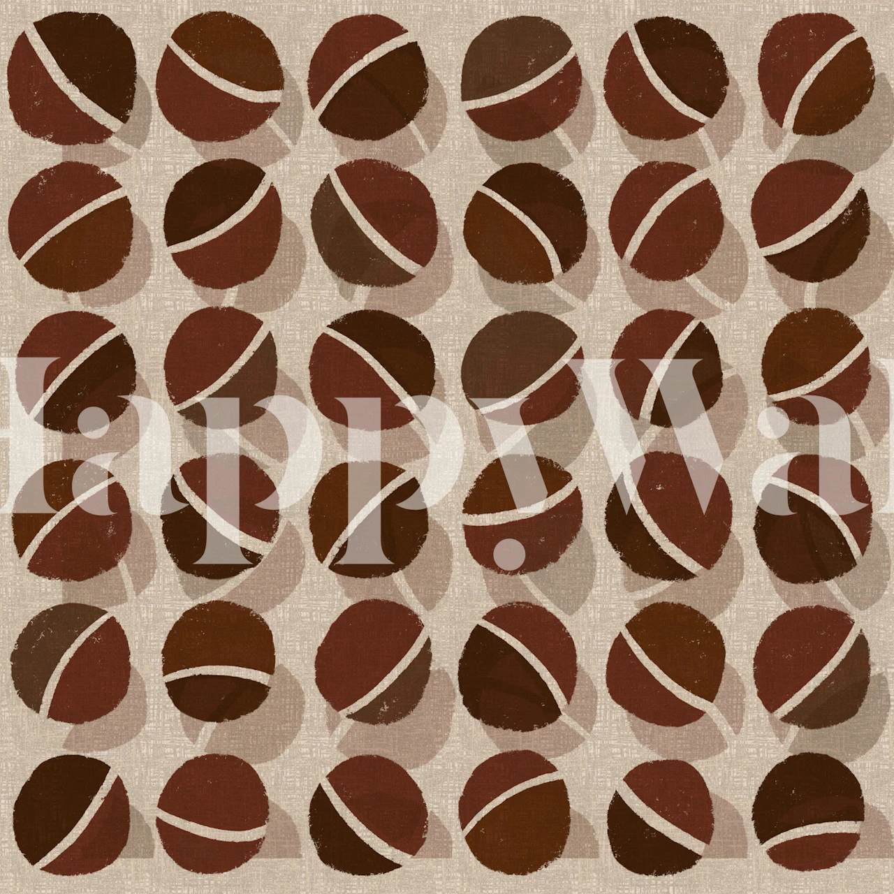 Vintage Tennis Ball Repeat tapetdesign