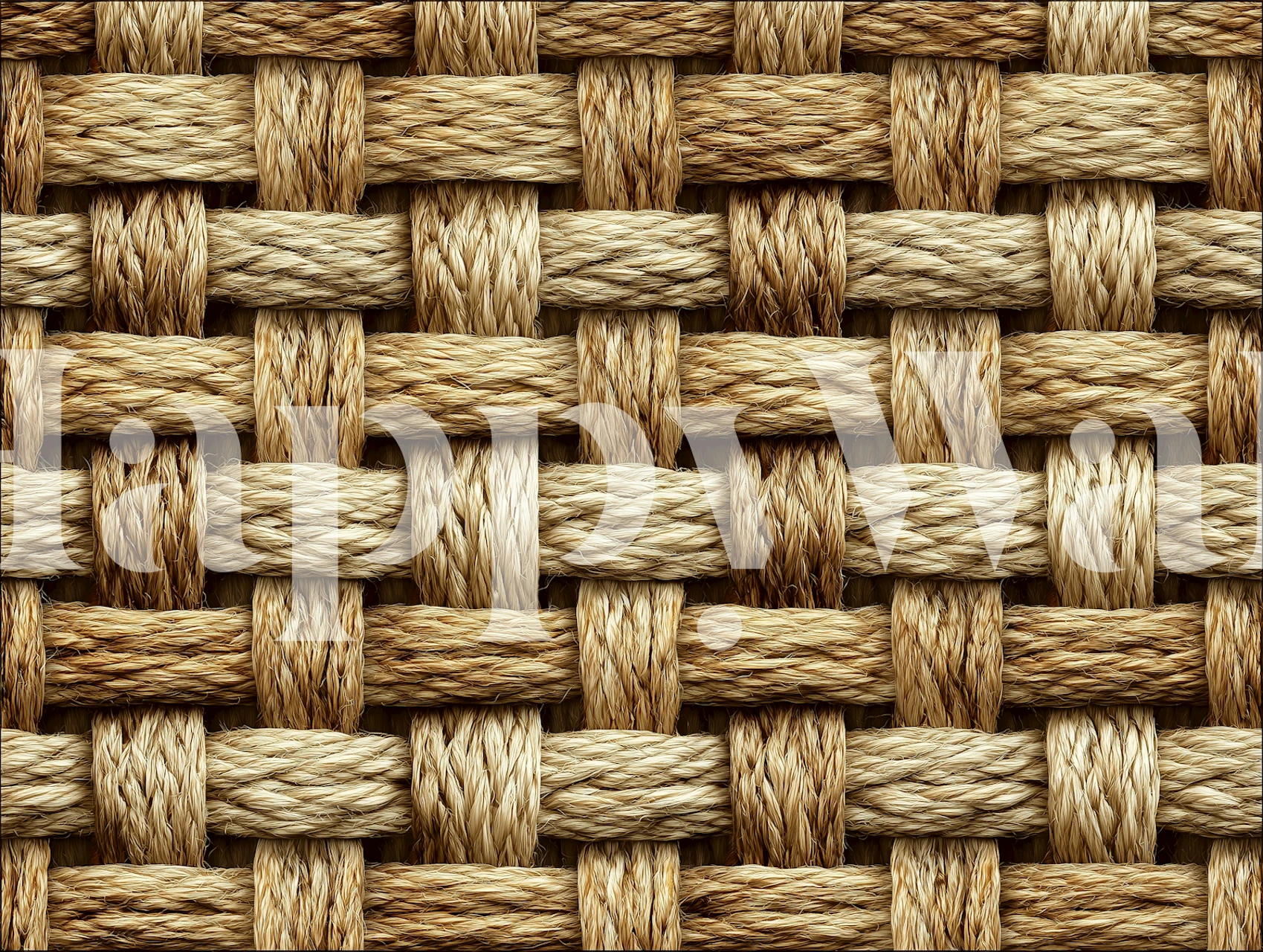 Natural jute weave wallpaper in a room