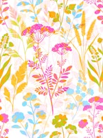 Romantic Wildflower Collage - Colourful wallpaper