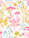 Romantic Wildflower Collage - Colourful