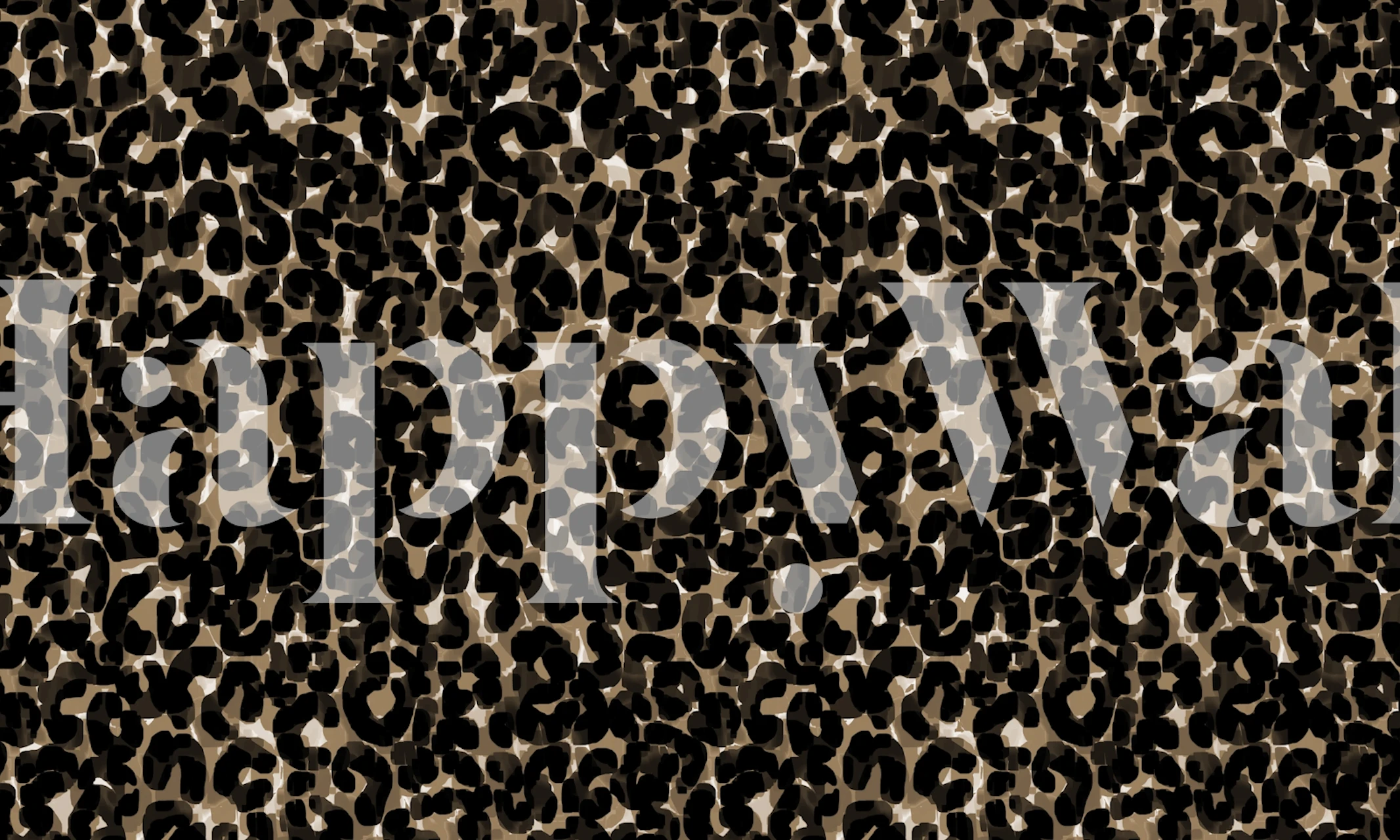 Exotic leopard wallpaper design in a room