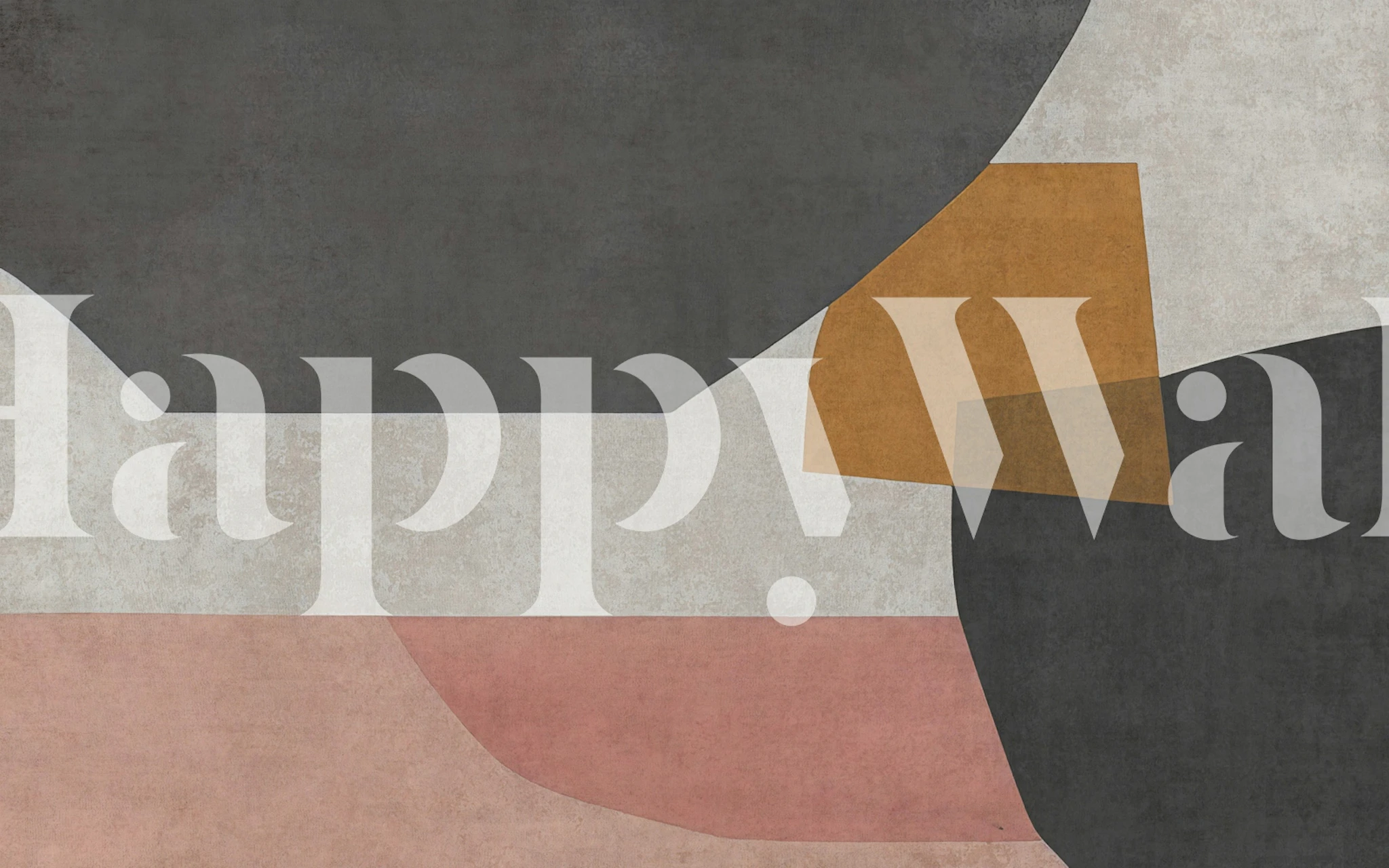 Retro Geometric Color Blocks tapet i et rom