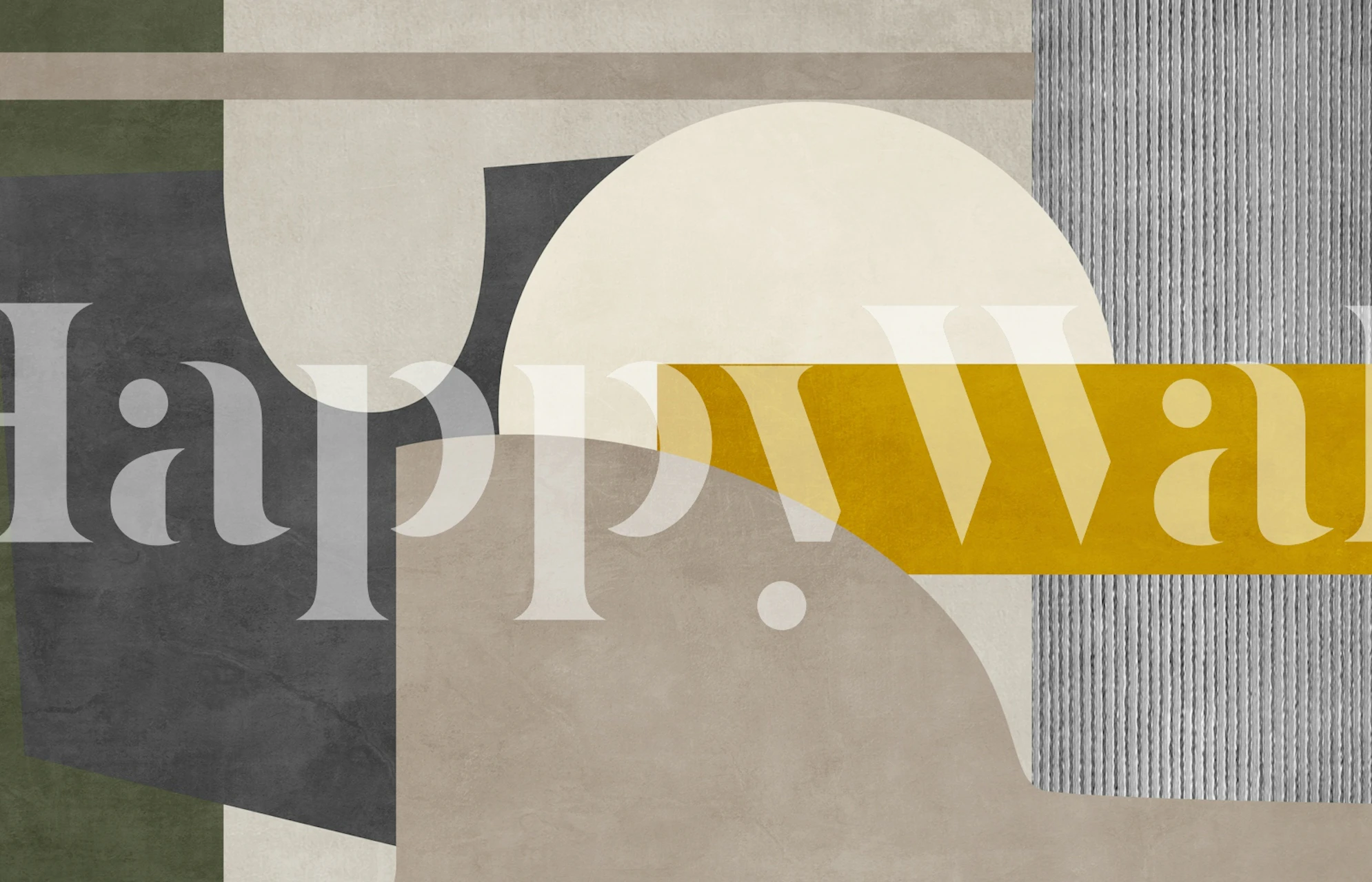 Warm earthy tones wallpaper in a room