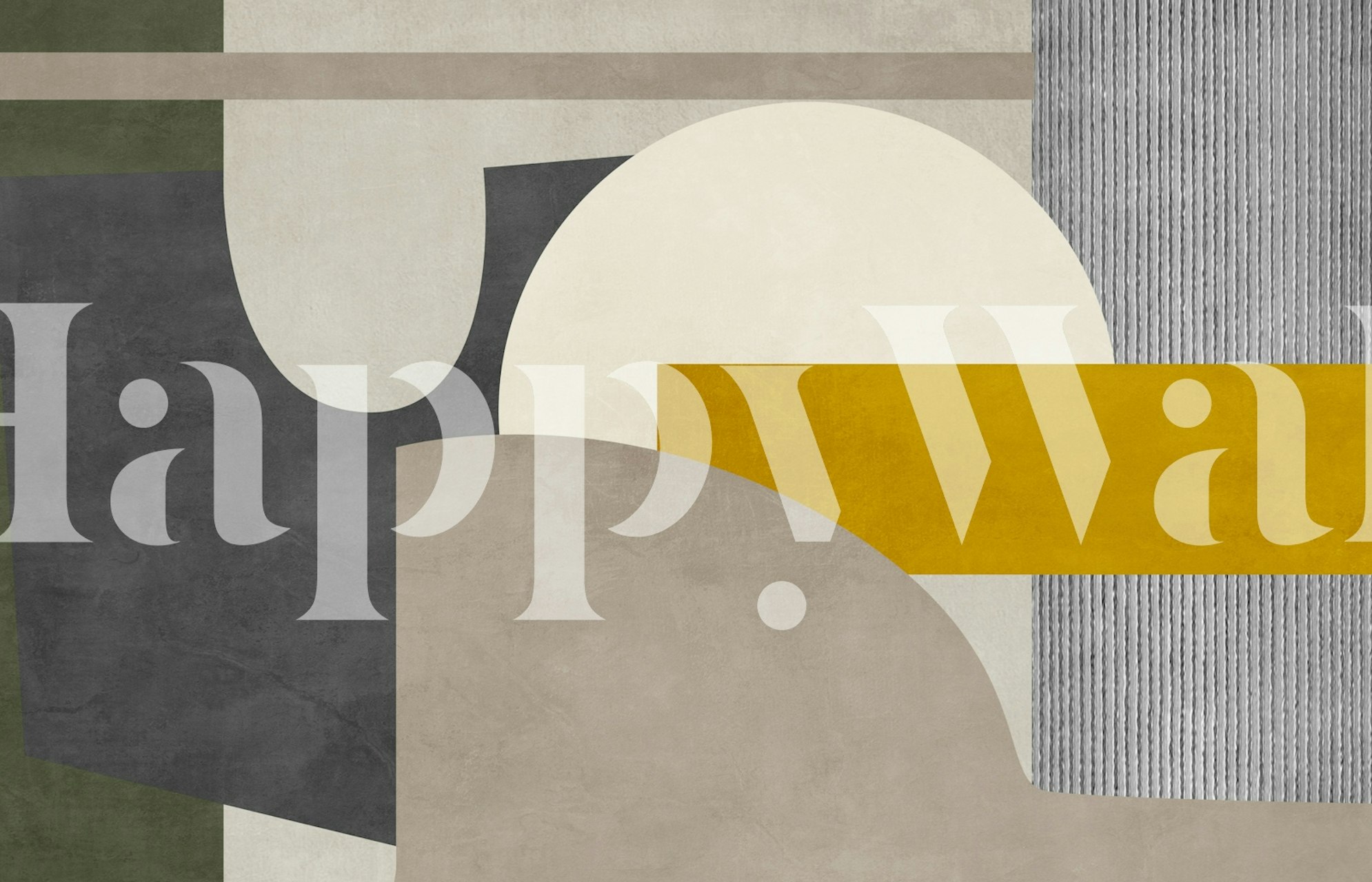 Warm earthy tones wallpaper in a room