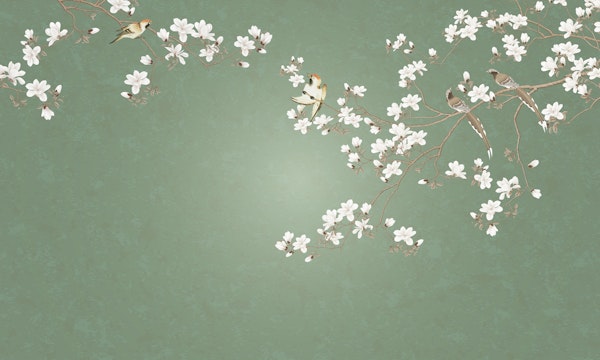 Sage Green Blossom Delight