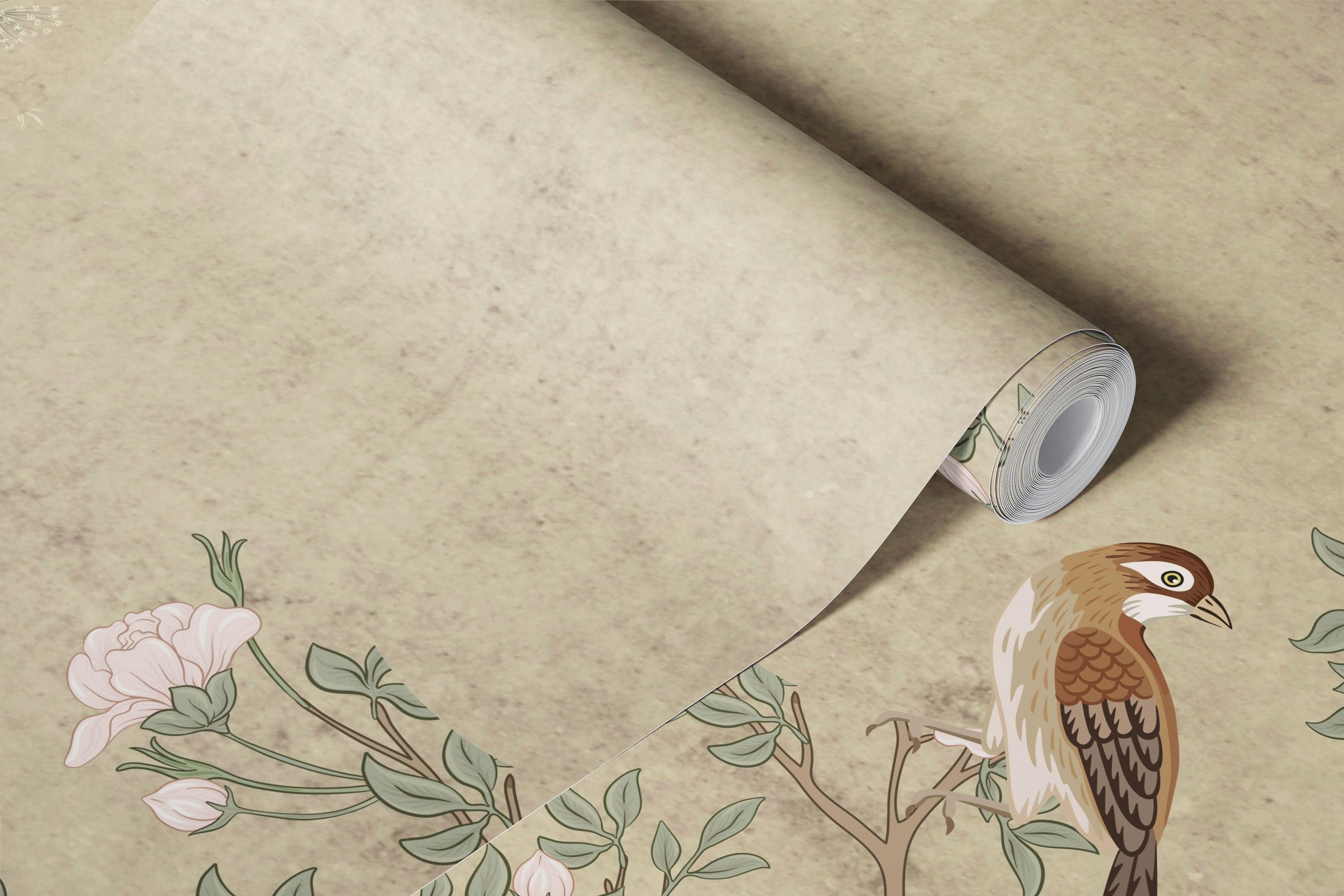 Serene Botanical Garden Art tapetdesign i et rum