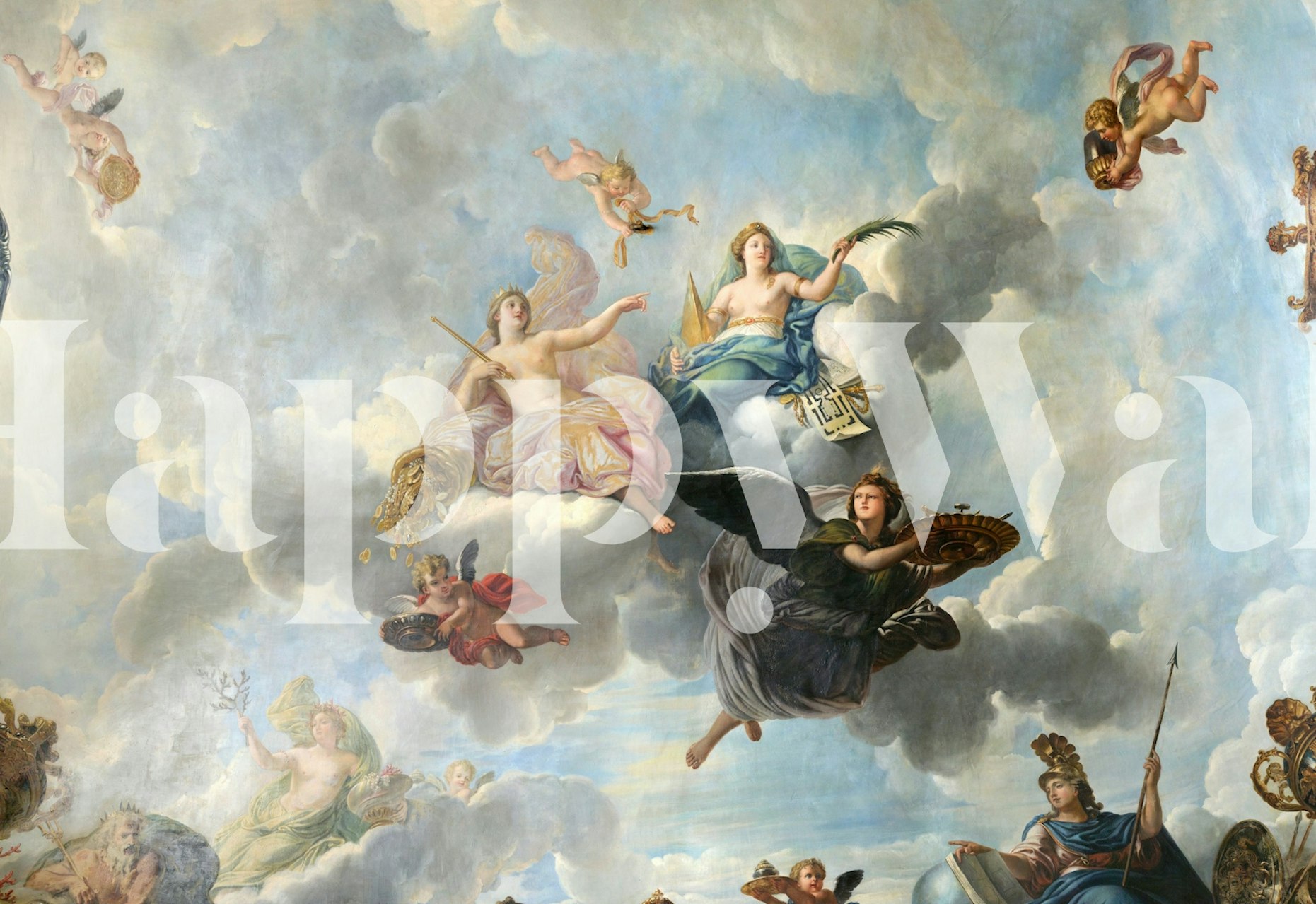 Goddesses in Divine Light tapetai kambaryje