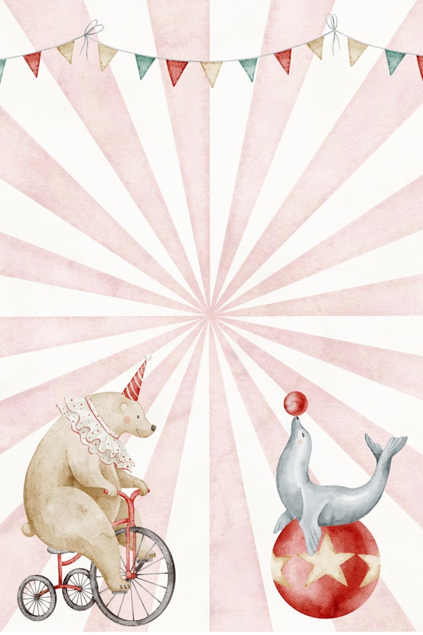 Circus Bear on Bicycle