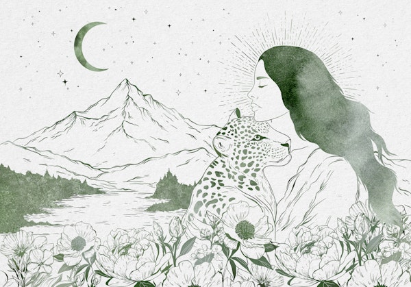 Boho style landscape