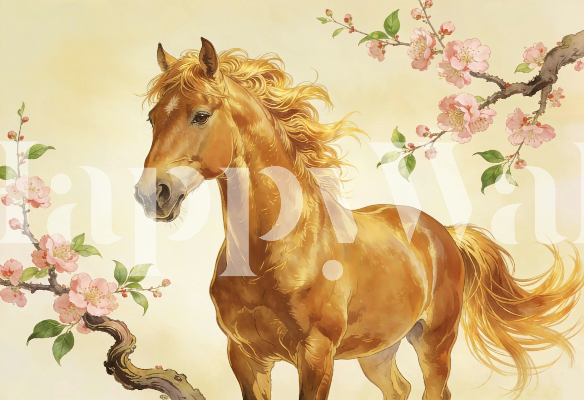 Hevostapetti kukkakuvastossa