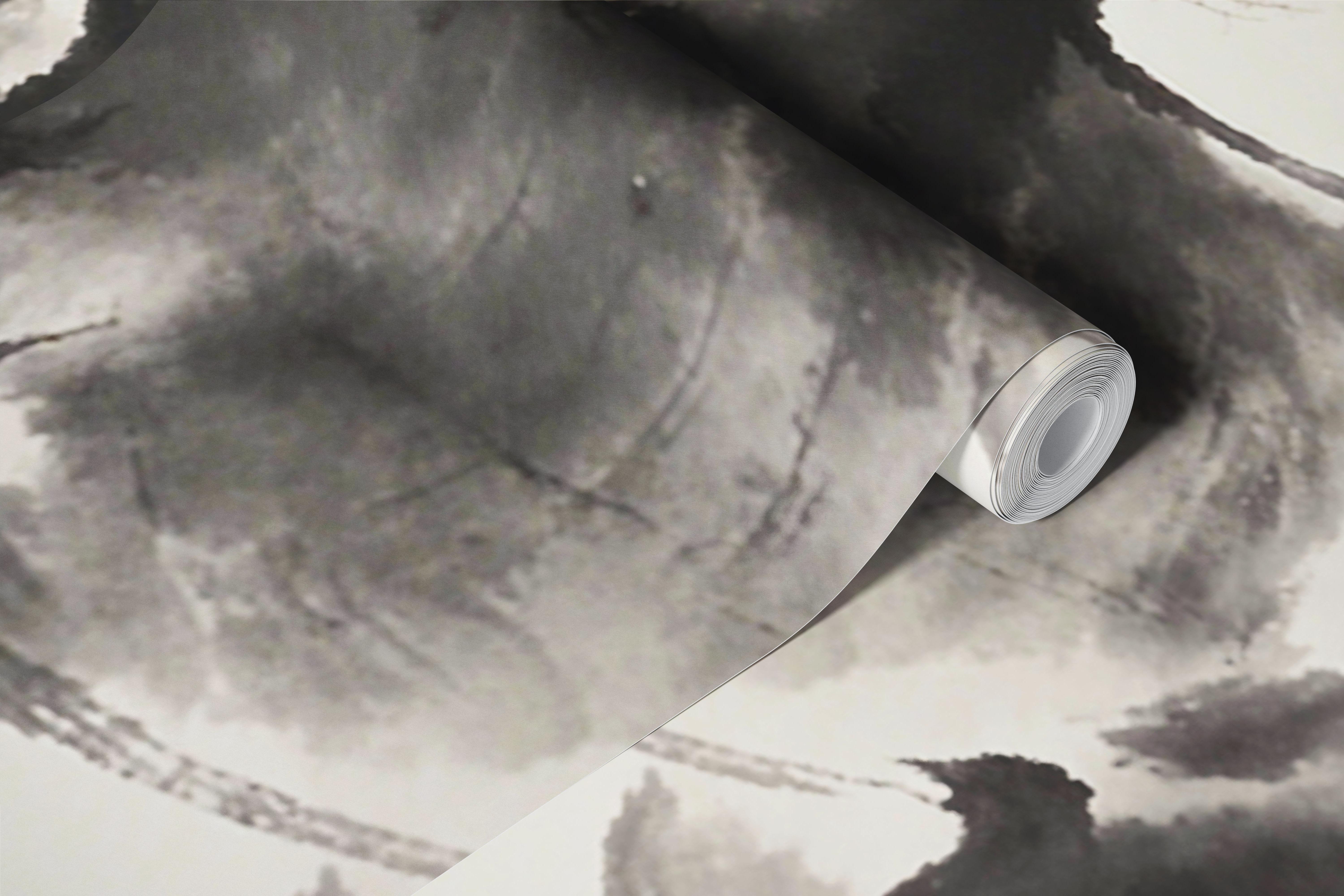 Ink Wash Galloping Horse tapet i et rom