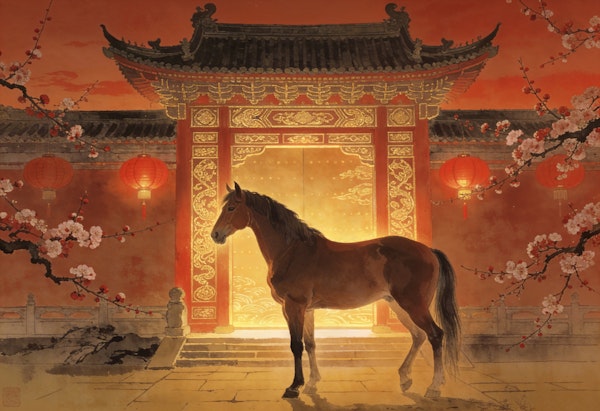 Horse at Lantern Gate