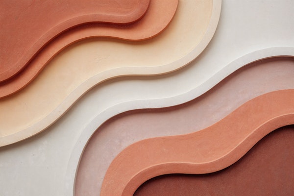 Boho Terracotta Layered Curves