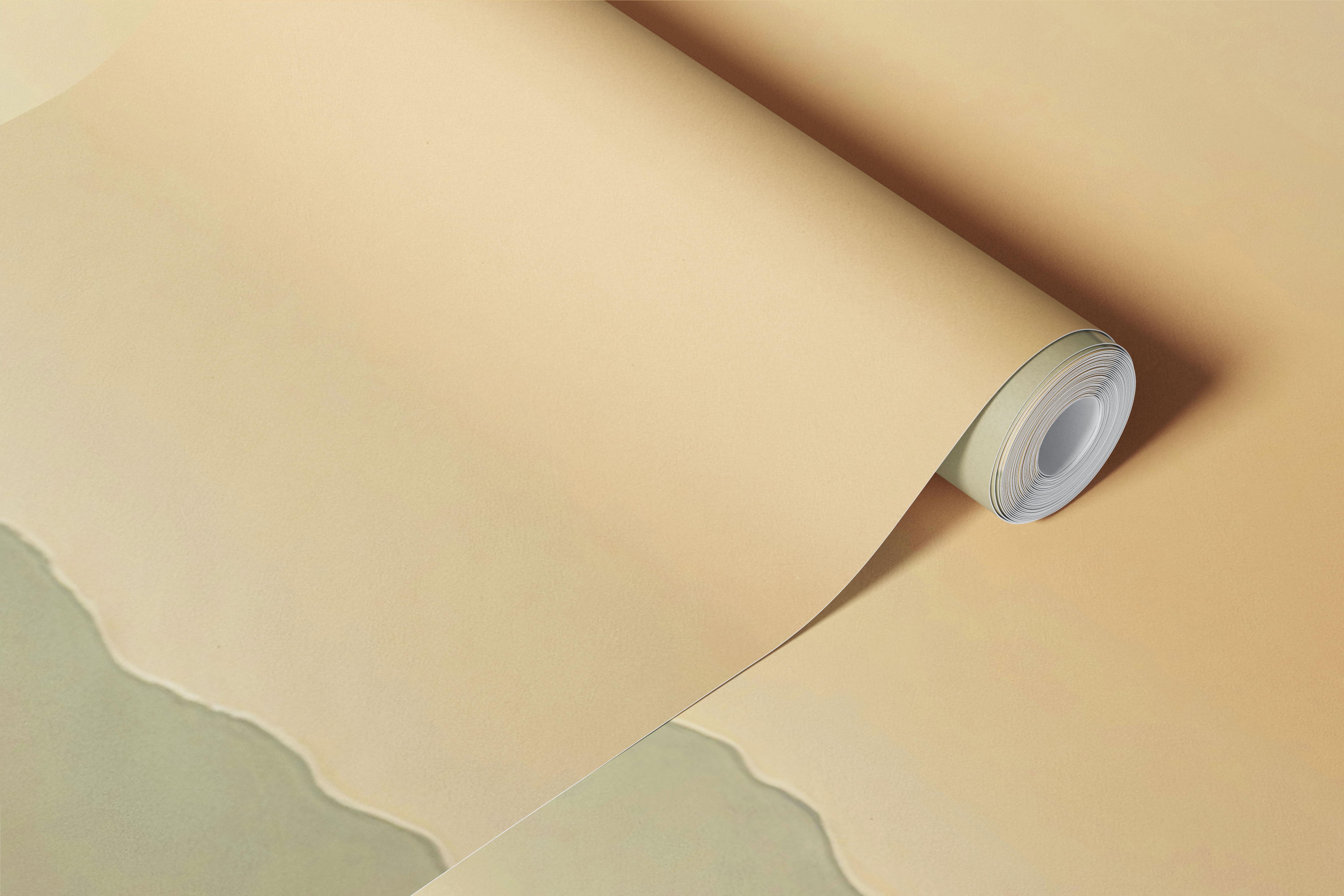 Tapeta Minimal Mountain Sunrise v místnosti