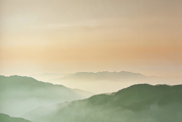 Minimal Mountain Sunrise