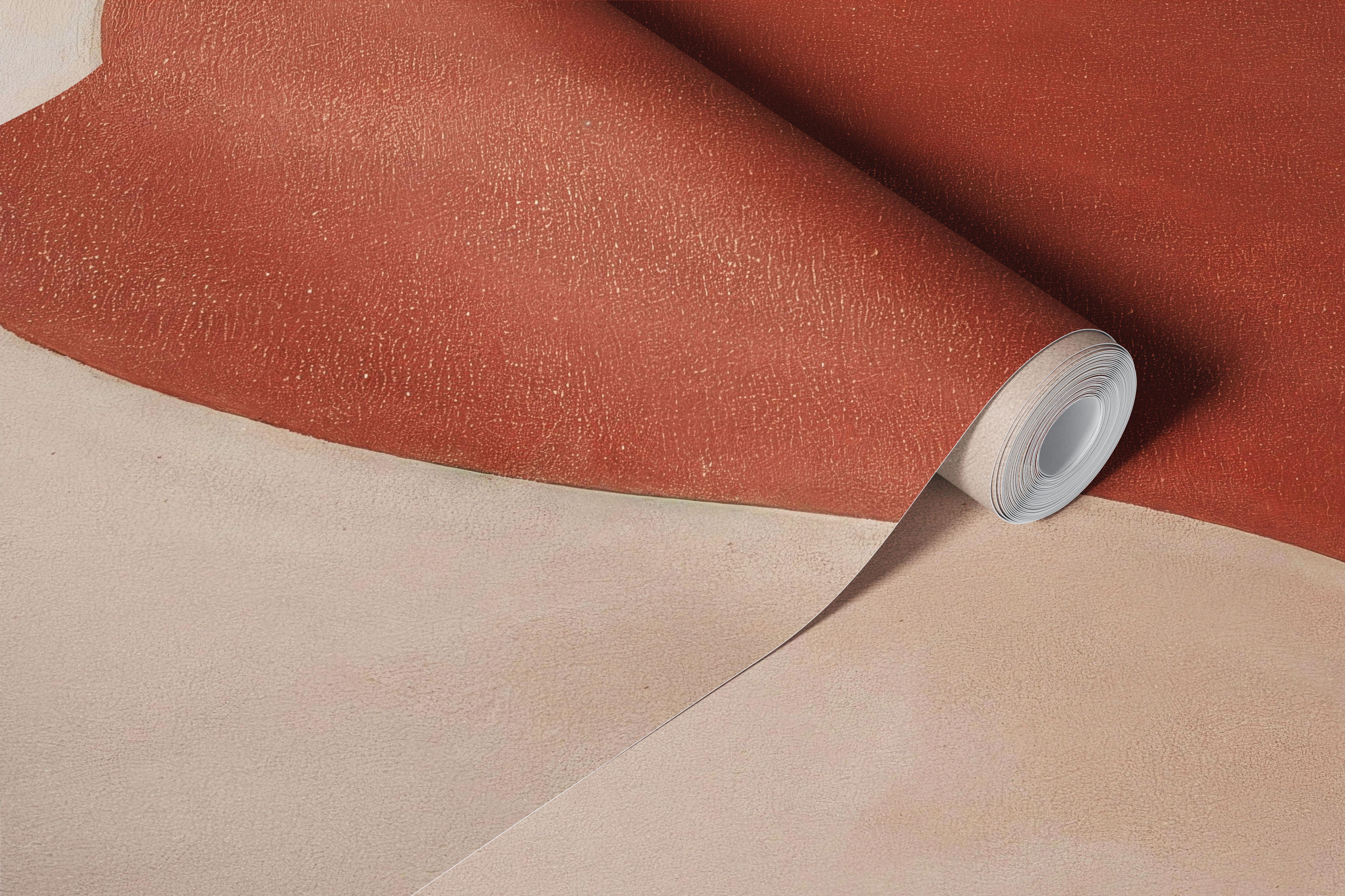 Modern earth tone abstract curves wallpaper
