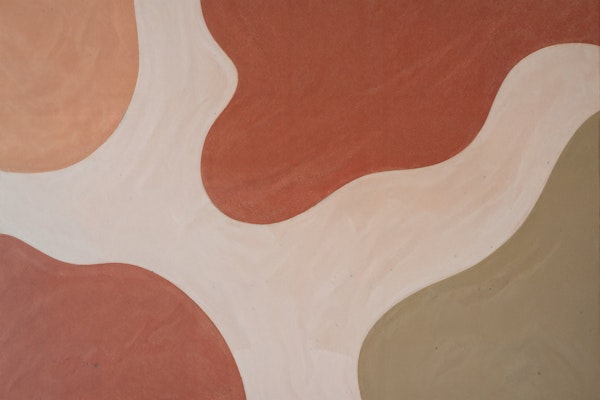 Modern Earth Tone Abstract Curves