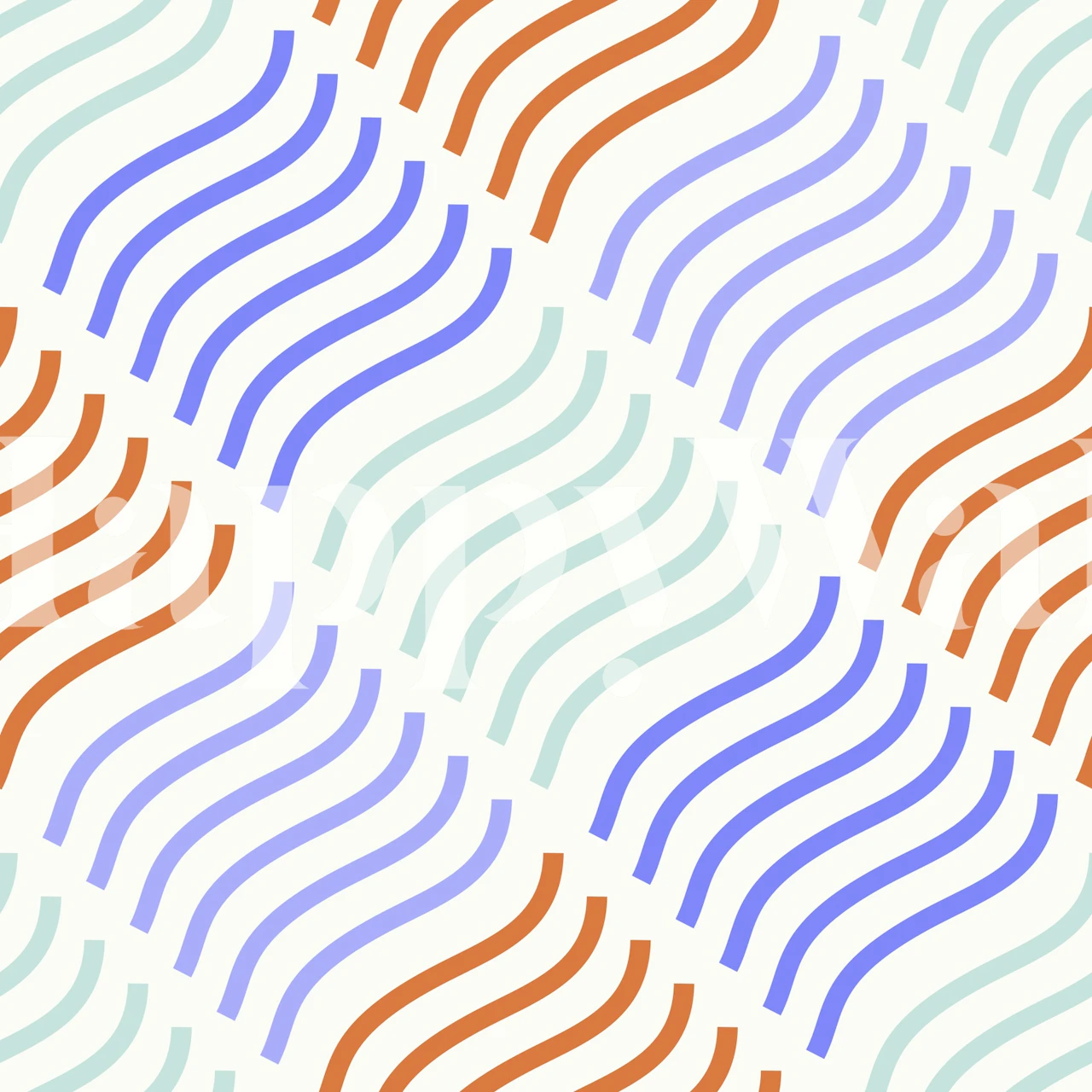 Playful Light Diamond Flow Lines tapet i et rum