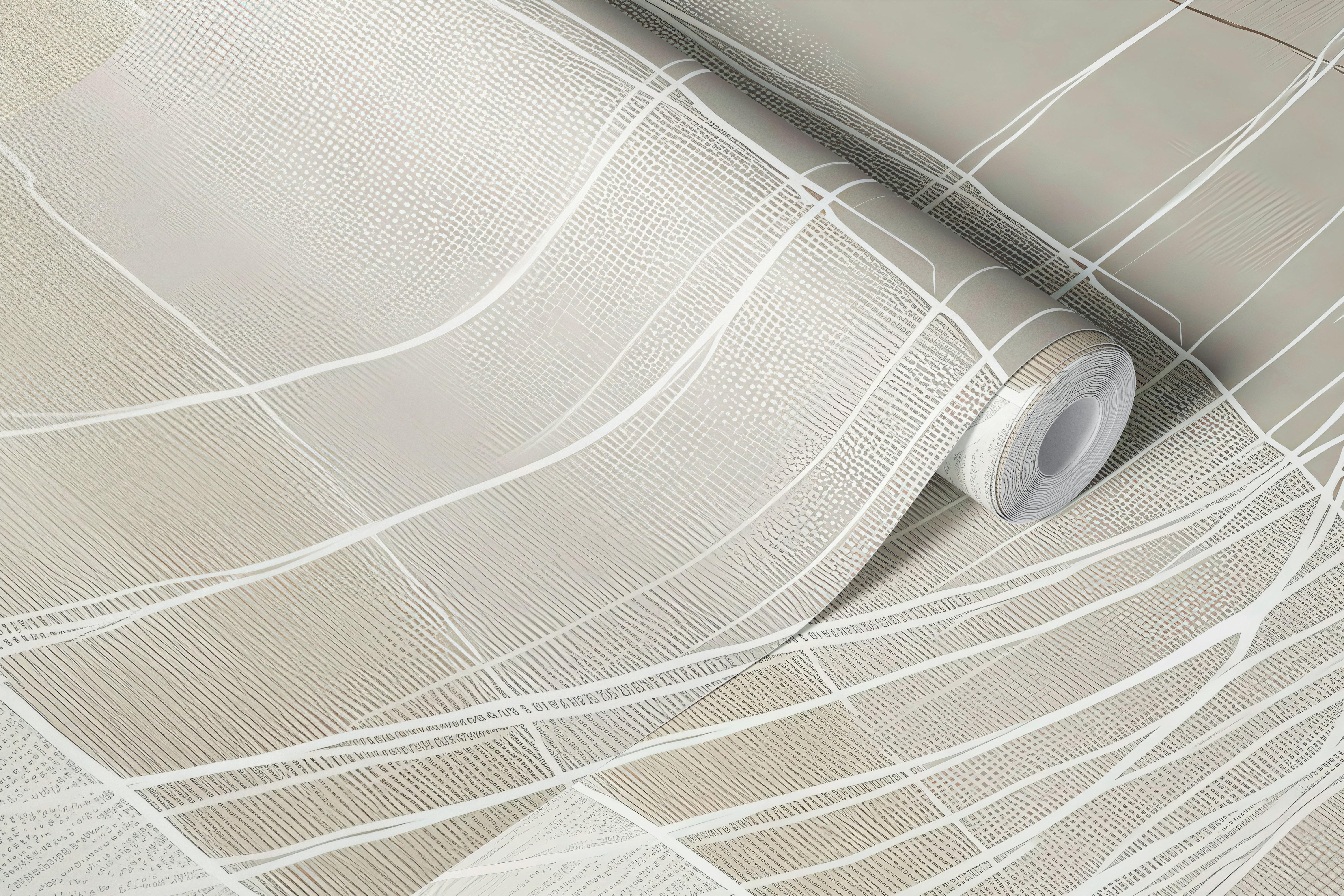 Soft Neutral Flow tapet i ett rum