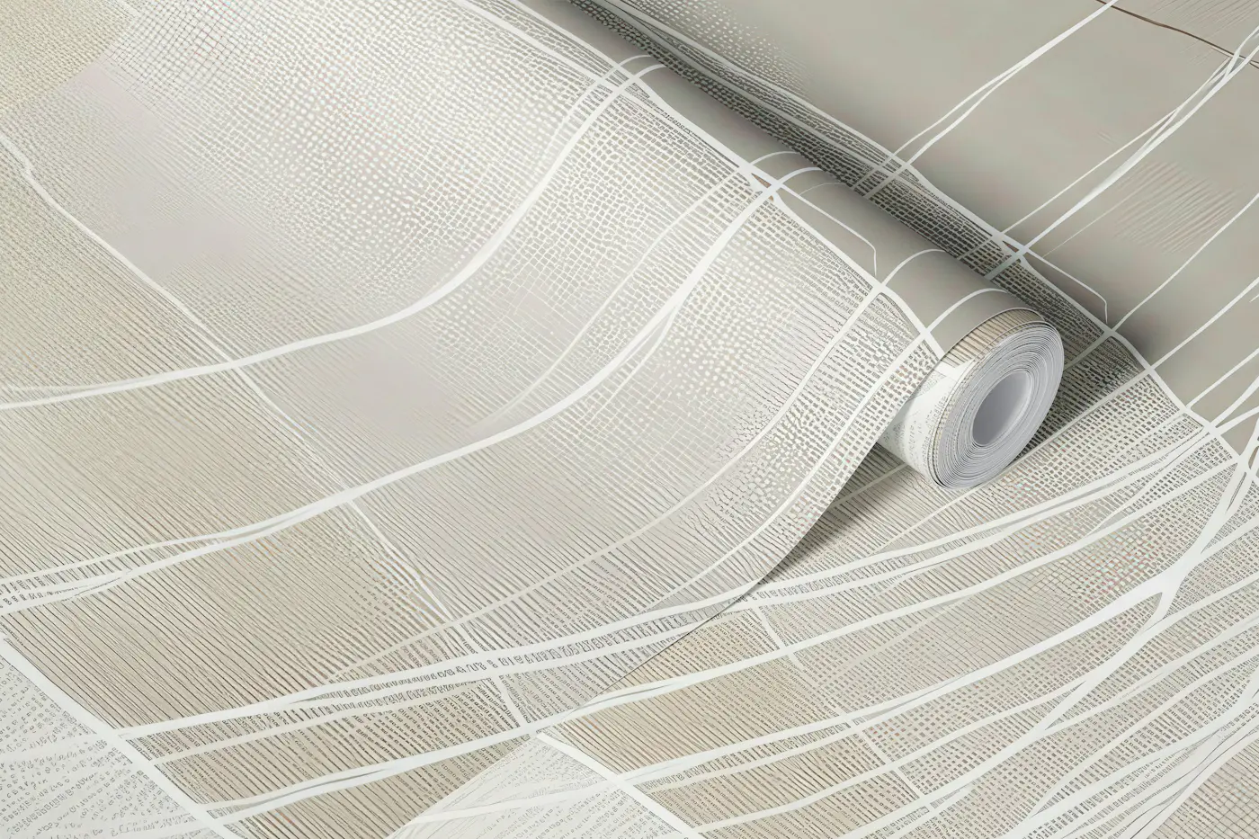 Soft Neutral Flow wallpaper roll