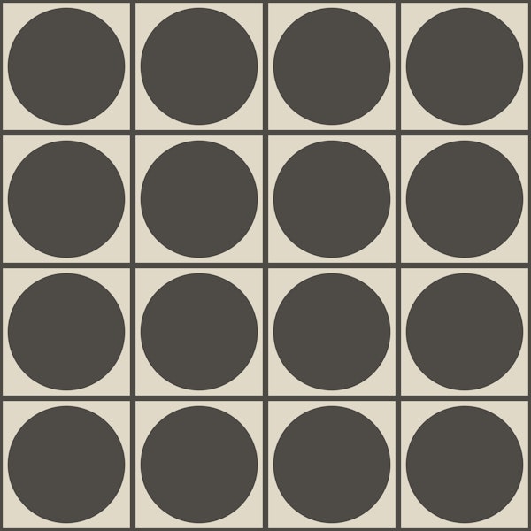 Modern Circle Grid Neutral