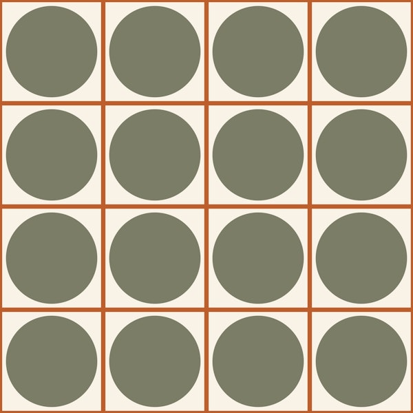 Retro Circle Check Grid