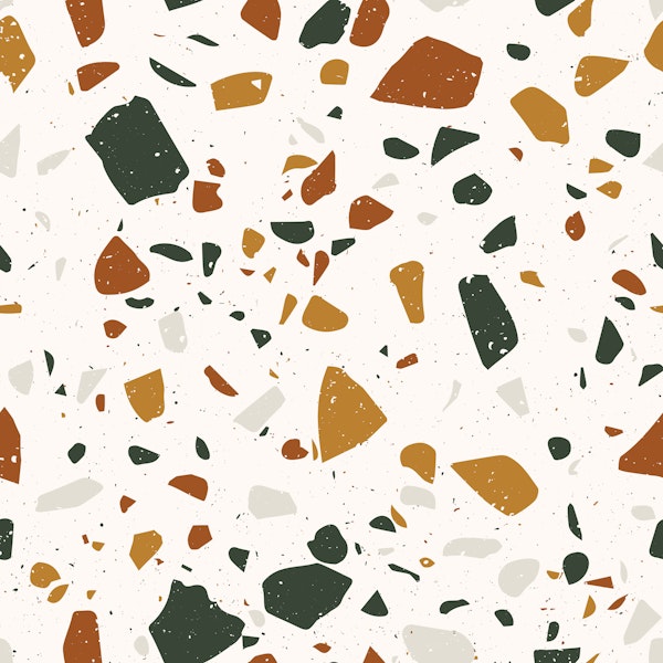 Boho Terrazzo Scattered Stones Pattern L