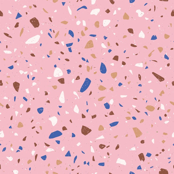 Modern Pink Terrazzo Texture Pattern L
