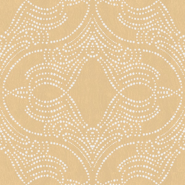soft ochre medallion texture