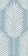 Modern Coastal Palm Fronds - Scandi Blue