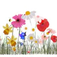 Whimsical wildflowers ladybugs