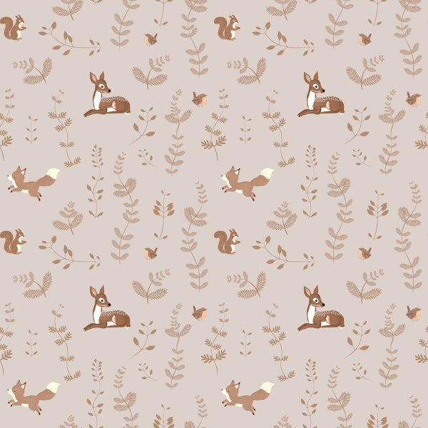 Nursery  Friends Fox and Deer Soft Beige Tiny