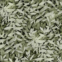 Forest biome dark moss green foliage wallpaper