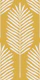 Modern Coastal Palm Fronds - Mustard Yellow