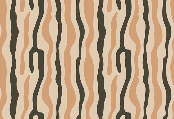 Earthtone Wavy Stripes