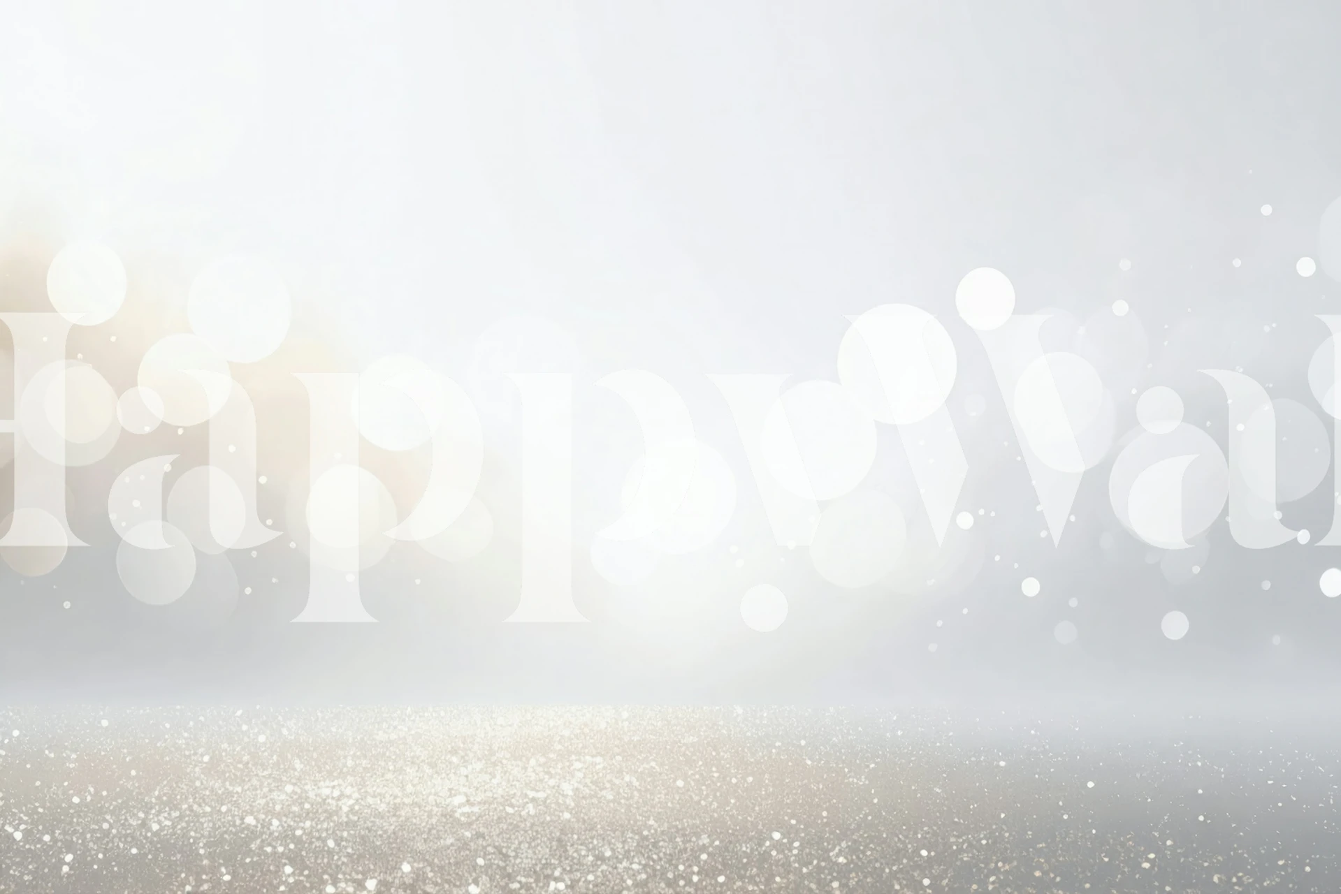 Champagne Glitter Haze wallpaper in a room